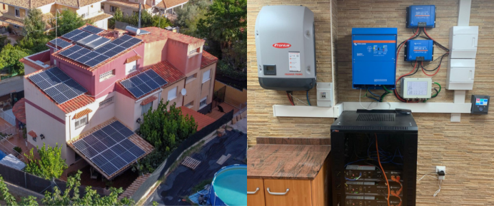 Instalación fotovoltaica autoconsumo con Victron y Fronius