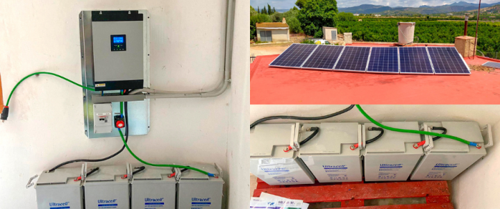 Instalación kit solar aislada con inversor Voltronic en Valencia Instalación kit solar aislada con inversor Voltronic en Valencia
