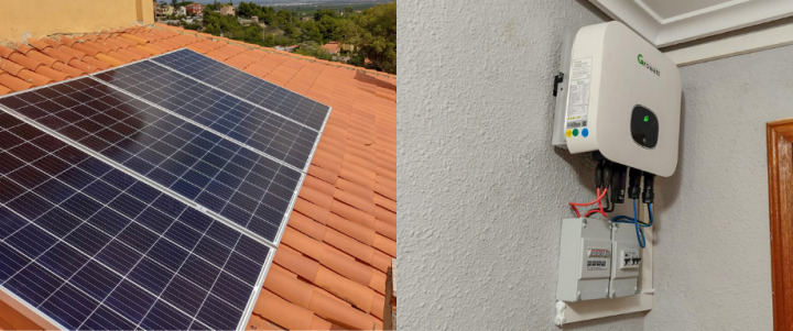 Instalación kit solar con inversor Growatt Valencia