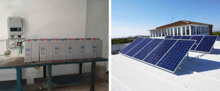 Instalación solar para vivienda aislada de la red eléctrica en Valencia