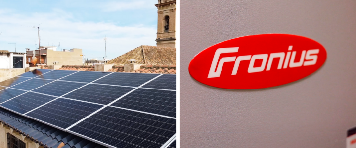Instalación en Valencia de kit solar de conexión a red trifásico con Fronius