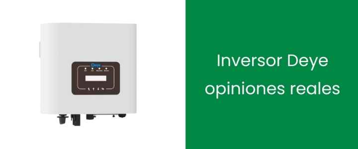 Inversor Deye opiniones