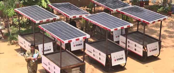 Smart Cart permite la autonomía energética de los puestos de fruta y verdura ambulante de la India