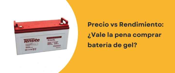 Precio vs Rendimiento: ¿Vale la pena comprar batería de gel?