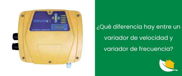 ¿Qué diferencia hay entre un variador de velocidad y variador de frecuencia?
