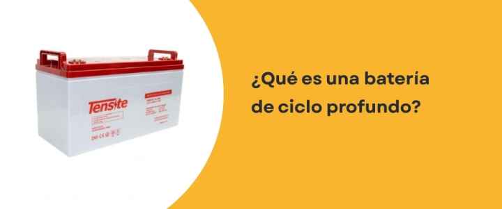 ¿Qué es una batería de ciclo profundo?