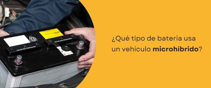 ¿Qué tipo de batería usa un vehículo microhíbrido?