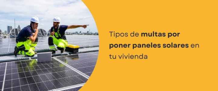 Multa por poner paneles solares